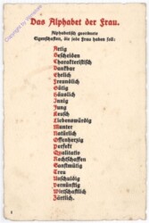 ak186782 Das Alphabet der Frau