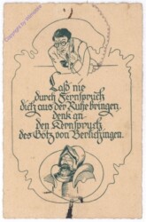 Laß nie durch Fernspruch ...
