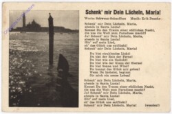 Schenk' mir dein Lächeln, Maria!