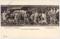 Das Niebelungenlied XI. Wie sie den toten Siegfried heimtragen