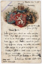 ak186901 Karte mit Wappen