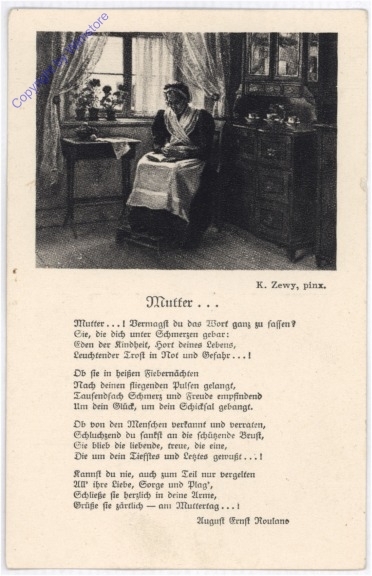 Gedicht "Mutter" K. Zewy