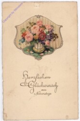 ak186945 Blumen in Vase, Namenstag