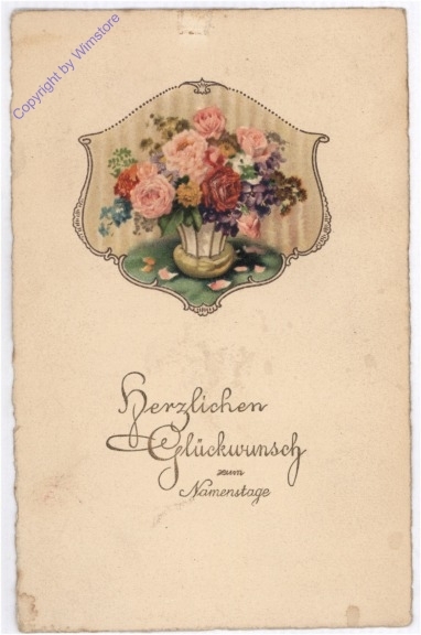 Blumen in Vase, Namenstag
