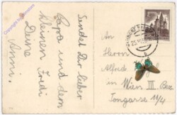 ak186961a Mädchen mit Blumen, Namenstag