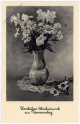 Blumenvase, Namenstag
