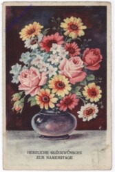 ak186999 Blumenvase, Namenstag