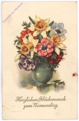 Blumenvase, Namenstag