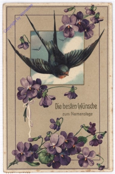 ak187032 Schwalben, Namenstag