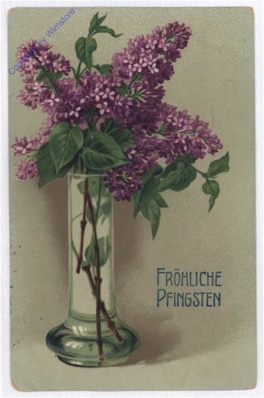 ak187037 Vase mit Flieder