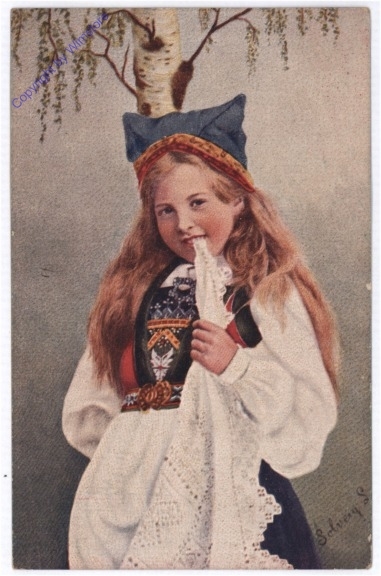 ak187064 Mädchen in Tracht