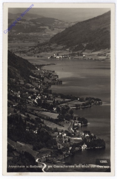 ak187104 Annenheim, u. Sattendorf mit Blick auf Ossiach