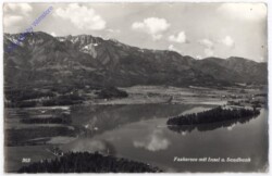 Faakersee, mit Insel u. Sandbank