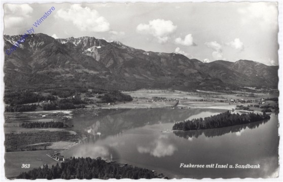 Faakersee, Insel u. Sandbank