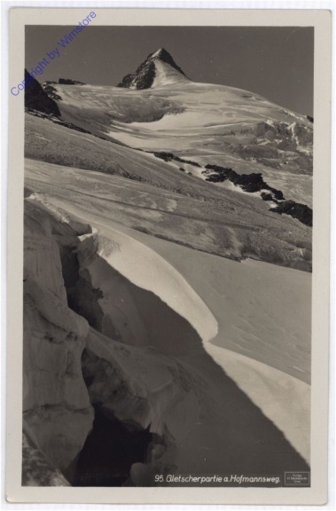 ak187181 Großglockner, Gletscherpartie am Hofmannsweg
