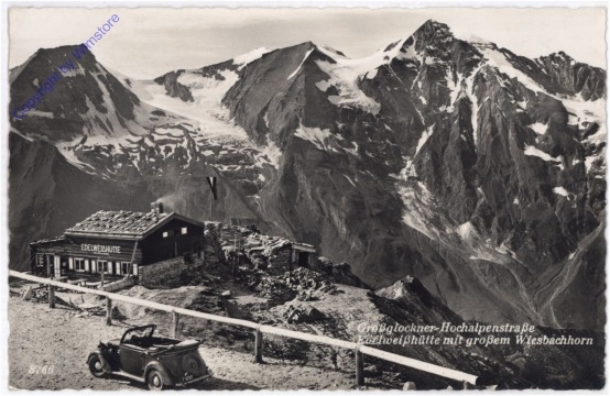 Großglockner, Edelweißhütte mit großem Wiesbachhorn