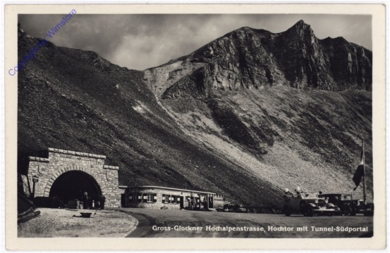Großglockner, Hochalpenstraße, Hochtor it Tunnel-Südportal