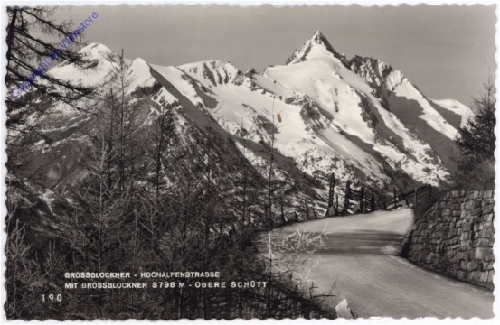 Großglockner, Hochalpenstraße, Obere Schütt