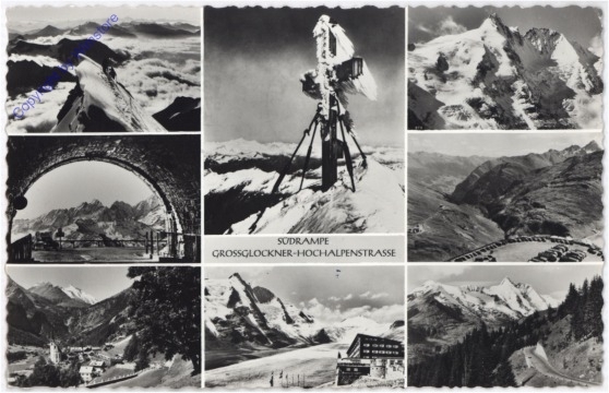 Großglockner, Hochalpenstraße, Multiansicht Südrampe