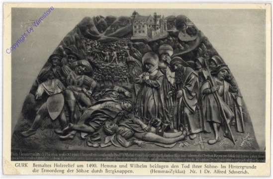 Gurk, Bemaltes Holzrelief