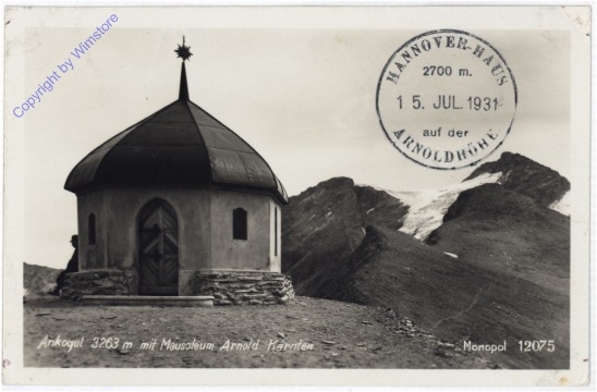 Mallnitz, Ankogel mit Mausoleum Arnold