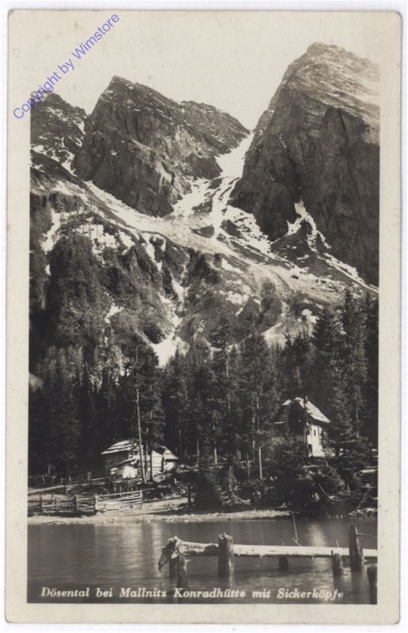 Mallnitz, Dösental, Konradhütte mit Sickerköpfe