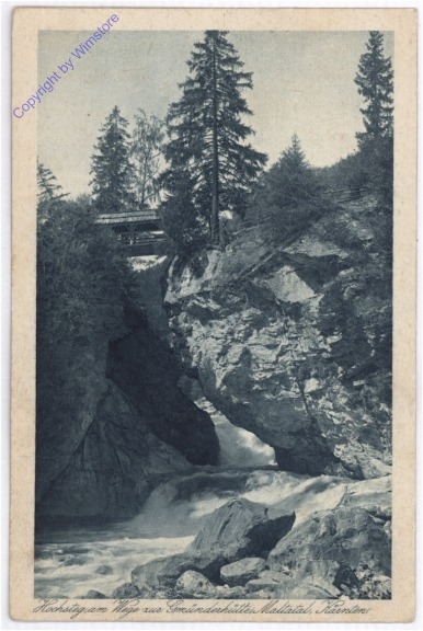 Maltatal, Hochsteg am Wege zur Gmünderhütte