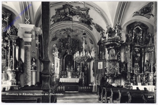 Moosburg, Inneres der Pfarrkirche