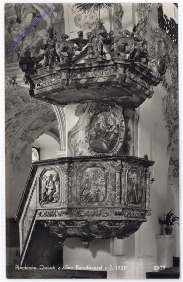 ak187555 Ossiach, Pfarrkirche, Kanzel
