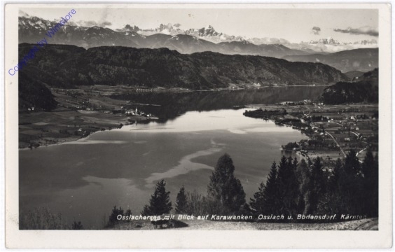 ak187562 Ossiach, Ossiacher See mit Blick auf die Karawanken