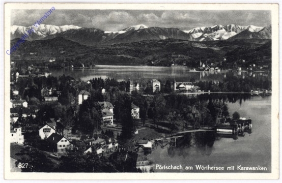 ak187570 Pörtschach, mit Karawanken