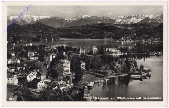 ak187571 Pörtschach, mit Karawanken