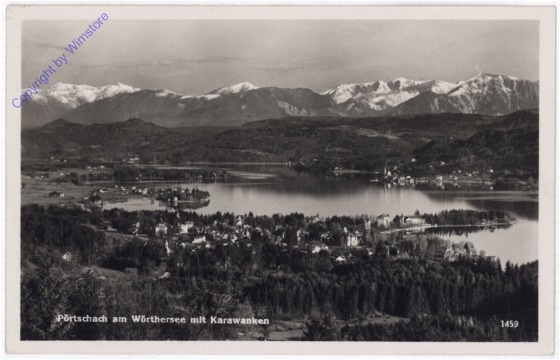 ak187575 Pörtschach, mit Karawanken