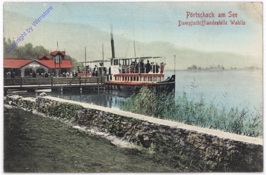 ak187584 Pörtschach, Dampfschifflandestelle Wahlis