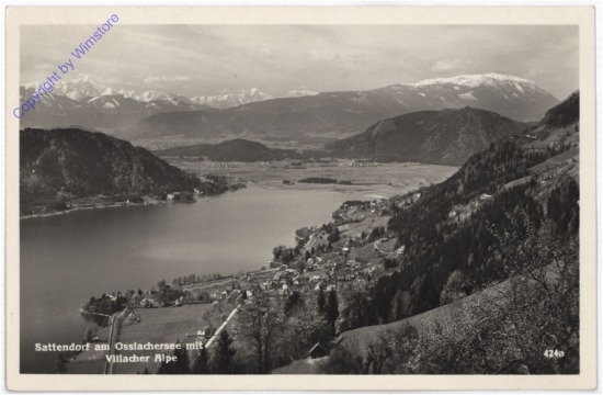 Sattendorf, am Ossiachersee mit Villacher Alpe