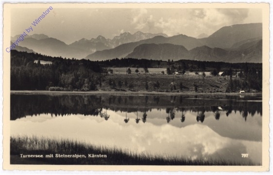 ak187642 St. Kanzian, Turnersee mit Steineralpen