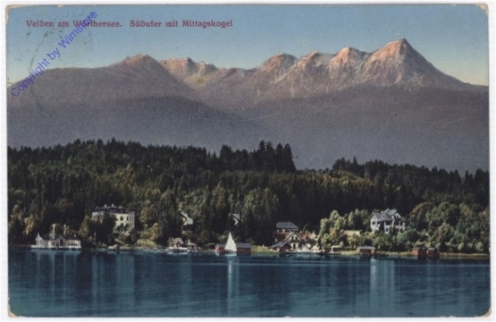 Velden, Südufer mit Mittagskogel