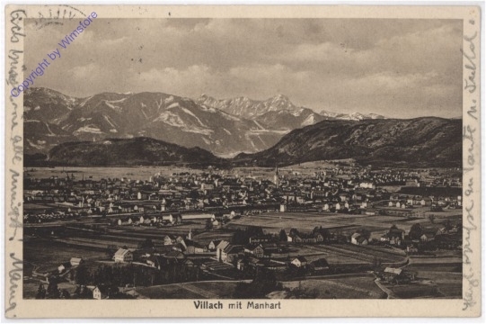 ak187685 Villach, mit Manhart