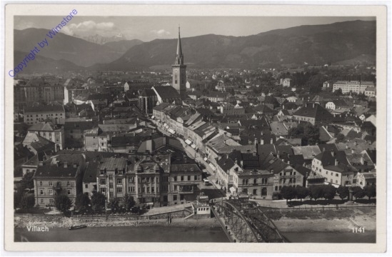 ak187697 Villach, Ortsansicht