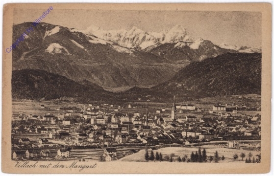 ak187699 Villach, mit dem Mangart