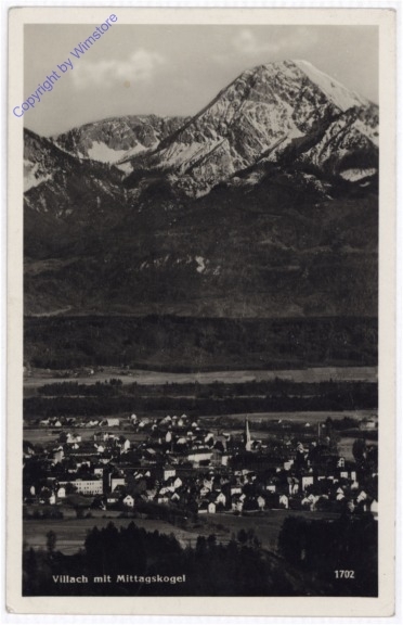 ak187703 Villach, mit Mittagskogel