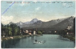 ak187704 Villach, Partie am Drauufer