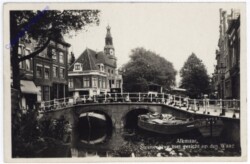 Alkmaar, Steenenbrug met gezicht op den Waag