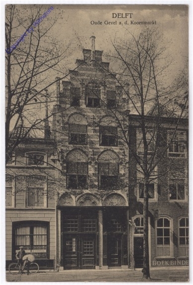 Delft, Oude Gevel a.d. Koornmarkt