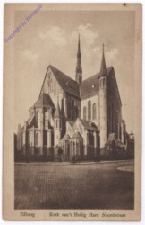 ak187907 Tilburg, Kerk van't Heilig Hart. Noordstraat
