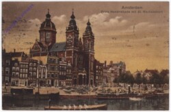 Amsterdam, Prins Hendrikkade mit St. Nicolaaskerk