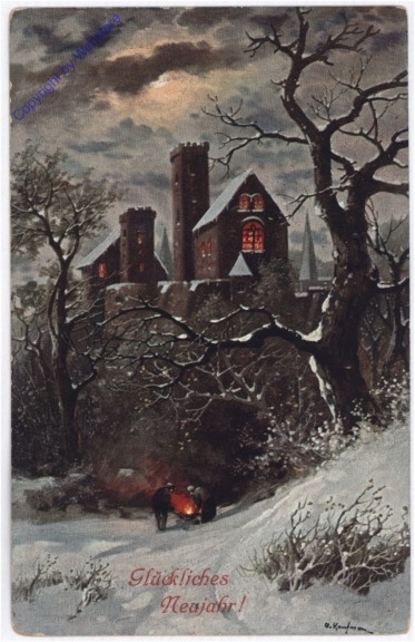 Winterliche Burg