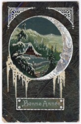 Mond mit Schneelandschaft