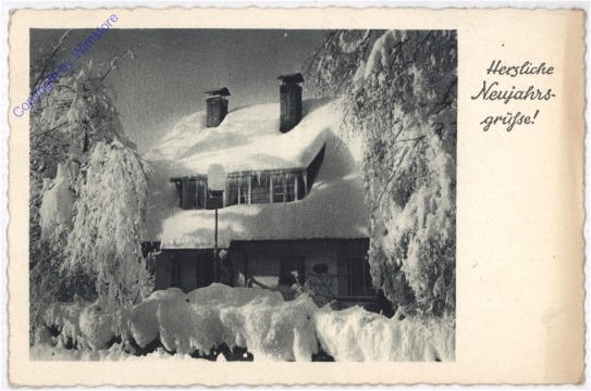 ak187973 Haus im Schnee