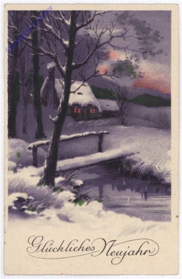 ak187974 Haus im Schnee